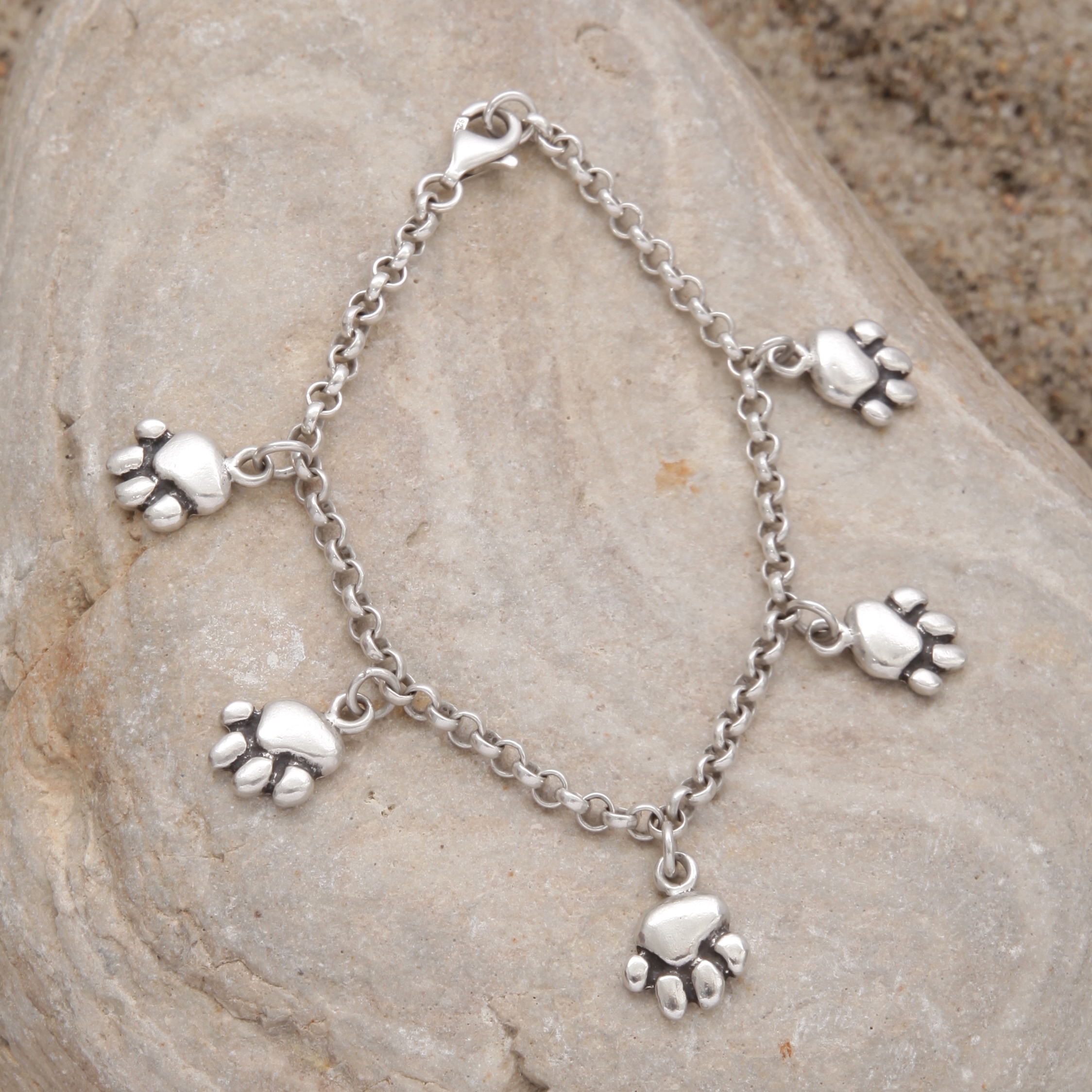 Five Paw Charm Bracelet
